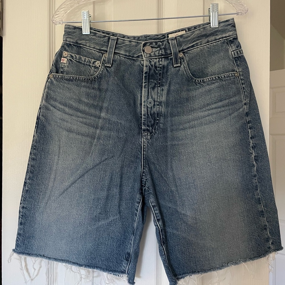 Ag Adriano Goldschmied Keara High-Rise A-Line Jean Shorts